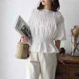 ブロードシャーリングブラウス | GeeRA | 詳細画像4