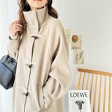 グレージュ | スタンドカラーダッフル風コート | GeeRA