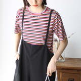 マルチボーダー5分袖リブカットソー | GeeRA | 詳細画像30 