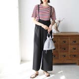 マルチボーダー5分袖リブカットソー | GeeRA | 詳細画像34 