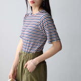 マルチボーダー5分袖リブカットソー | GeeRA | 詳細画像22 