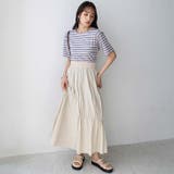 マルチボーダー5分袖リブカットソー | GeeRA | 詳細画像41 