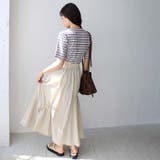 マルチボーダー5分袖リブカットソー | GeeRA | 詳細画像44 