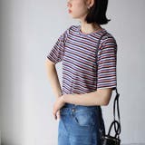 マルチボーダー5分袖リブカットソー | GeeRA | 詳細画像9 