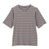 マルチボーダー5分袖リブカットソー | GeeRA | 詳細画像51 