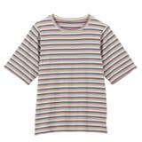 マルチボーダー5分袖リブカットソー | GeeRA | 詳細画像53 