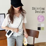 Vネックシャーリングカットソー | GeeRA | 詳細画像1