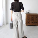 ハイネック配色リブトップス オフィスカジュアル 夏服 | GeeRA | 詳細画像19