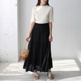 ハイネック配色リブトップス オフィスカジュアル 夏服 | GeeRA | 詳細画像26