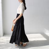 ハイネック配色リブトップス オフィスカジュアル 夏服 | GeeRA | 詳細画像27