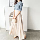 ハイネック配色リブトップス オフィスカジュアル 夏服 | GeeRA | 詳細画像4