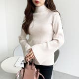 ハイネックフレアースリーブリブニット | GeeRA | 詳細画像2 