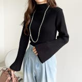 ハイネックフレアースリーブリブニット | GeeRA | 詳細画像12 