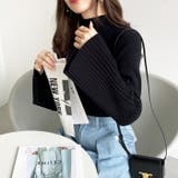 ハイネックフレアースリーブリブニット | GeeRA | 詳細画像14 