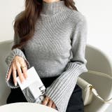 ハイネックフレアースリーブリブニット | GeeRA | 詳細画像25 