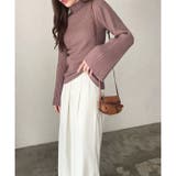 ハイネックフレアースリーブリブニット | GeeRA | 詳細画像70 