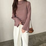 ハイネックフレアースリーブリブニット | GeeRA | 詳細画像72 