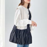 ブラック | ギャザーショルダーバッグ | GeeRA