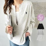 【U.S.POLO ASSN.】裏起毛深Vネックプルオーバー | GeeRA | 詳細画像1