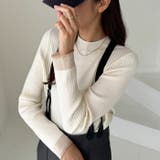 袖口シアーハイネックリブニットトップス | GeeRA | 詳細画像14 