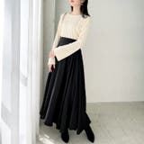 クルーネックフレアスリーブリブカットソー | GeeRA | 詳細画像4 