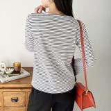 クルーネックフレアスリーブリブカットソー | GeeRA | 詳細画像8 