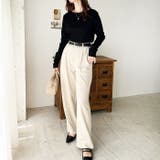 前後2wayヘンリーネックリブカットソー | GeeRA | 詳細画像10