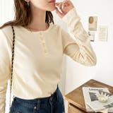 前後2wayヘンリーネックリブカットソー | GeeRA | 詳細画像2