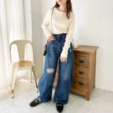 前後2wayヘンリーネックリブカットソー | GeeRA | 詳細画像3