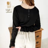 前後2wayヘンリーネックリブカットソー | GeeRA | 詳細画像9