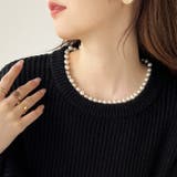 パールネックレス風デザインニット | GeeRA | 詳細画像5 