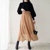 シアーデザインフレアーロングスカート | GeeRA | 詳細画像12 