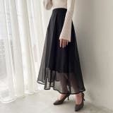 シアーデザインフレアーロングスカート | GeeRA | 詳細画像2 