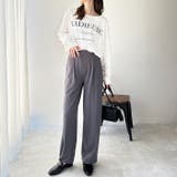 美脚魅せタックワイドスラックスパンツ | GeeRA | 詳細画像12