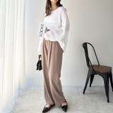 美脚魅せタックワイドスラックスパンツ | GeeRA | 詳細画像48