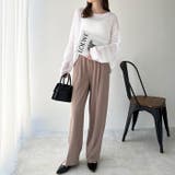 美脚魅せタックワイドスラックスパンツ | GeeRA | 詳細画像49