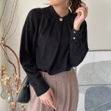 ビッグ釦バンドカラーブラウス | GeeRA | 詳細画像7