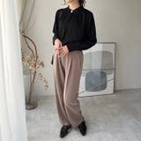 ビッグ釦バンドカラーブラウス | GeeRA | 詳細画像9