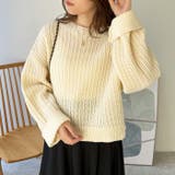 ラーベン編モヘアタッチニットトップス | GeeRA | 詳細画像9 