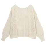 リネン調メッシュニットプルオーバー | GeeRA | 詳細画像29 