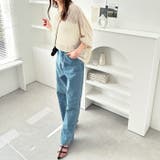 リネン調メッシュニットプルオーバー | GeeRA | 詳細画像4 