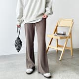 セルフカット美脚魅せセミフレアパンツ | GeeRA | 詳細画像27 