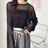 透かし編みメッシュニットプルオーバー | GeeRA | 詳細画像28 