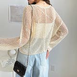 透かし編みメッシュニットプルオーバー | GeeRA | 詳細画像10 