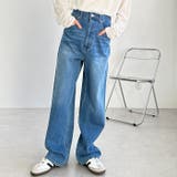 ブルー | ハイウエストストレートデニム | GeeRA