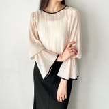 配色パイピングシアーワッシャーブラウス | GeeRA | 詳細画像13 