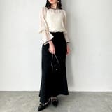 配色パイピングシアーワッシャーブラウス | GeeRA | 詳細画像15 