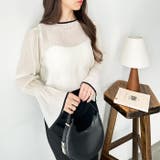 配色パイピングシアーワッシャーブラウス | GeeRA | 詳細画像17 