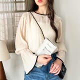 配色パイピングシアーワッシャーブラウス | GeeRA | 詳細画像5 