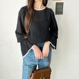 配色パイピングシアーワッシャーブラウス | GeeRA | 詳細画像23 